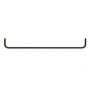 String - Bar for metal shelf, 78 cm / dark brown