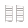 String - Wall ladder for String Shelf 50 x 20 cm (set of 2), dark brown