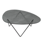 Gubi - Pedrera Coffee table, black semi matt / structured glass smoke