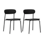 House Doctor - Pova chair, black (set of 2)