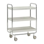 House Doctor - Serving trolley Roll, large, off-white / crome