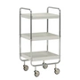 House Doctor - Serving trolley Roll, off-white / crome