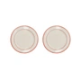 Nicolas Vahé - Bistro Plate Ø 21 cm, red / white (set of 2)