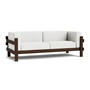Normann Copenhagen - Kube 3-seater sofa, dark brown / Hallingdal 110
