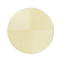 Normann Copenhagen - Level Carpet, Ø 280 cm, light yellow