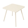 Fermob - Luxembourg Table, square (4 legs), 80 x 80 cm, latte beige