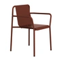 TipToe - Panorama garden chair with armrests, brick red