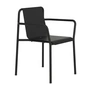 TipToe - Panorama garden chair with armrests, graphite black