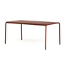 TipToe - Panorama Garden table, 160 x 90 cm, brick red