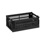 HAY - Colour Crate Basket S, 26.5 x 17 cm, black, recycled, exclusive