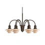 Louis Poulsen - PH 1/1 Chandelier Centenary Edition, aged brass / dusty terracotta (6-arm)
