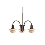 Louis Poulsen - PH 1/1 Chandelier Centenary Edition, aged brass / dusty terracotta (3-arm)