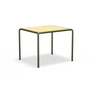 HOUE - AVANTI outdoor dining table, 98 x 83 cm, pine / olive green