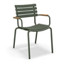 HOUE - ReCLIPS Outdoor Dining armchair, olive green / bamboo