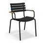 HOUE - ReCLIPS Outdoor Dining armchair, black / bamboo