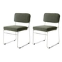 HKliving - Endless Dining chair, edge / wild olive (set of 2)