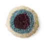 HKliving - Fluffy Cushion, Ø 40 cm, eye catcher
