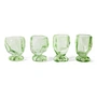 HKliving - Glasses (Nienke Sikkema), peridot (set of 4)
