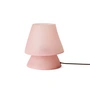 HKliving - Glassfiber table lamp, H28 cm, pink