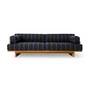 HKliving - Outdoor teak lounge sofa, burnt sky