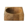 HKliving - Teak cube Bowl, medium, teak wood