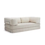 Innovation Living - Cozypad Sofa bed, 2 L-shaped back cushions, ivory (fabric 594 Corduroy)