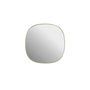 Muuto - Framed Mirror, 40 x 40 cm, light yellow / clear glass