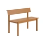 Muuto - Linear Steel Bench with backrest, 110 cm, burnt orange