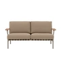 Muuto - Settle Outdoor 2-seater sofa, brown / taupe (fabric Ribbed Weave 5)