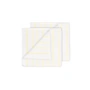 Blomus - Arto Guest towel, 50 x 30 cm, thin stripes, white / transparant yellow (set of 2)