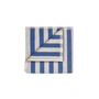 Blomus - Arto Towel 100 x 50 cm, wide stripes, moonbeam / mazarine blue