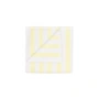 Blomus - Arto Towel 100 x 50 cm, wide stripes, white / transparant yellow