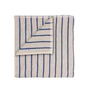 Blomus - Arto Bath towel, 140 x 70 cm, thin stripes, moonbeam / mazarine blue