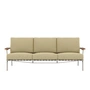 Muuto - Settle Outdoor 3-seater sofa, beige / gray (fabric Delta 25)