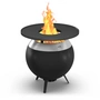 höfats - MOON 55 Plancha grill set low, stainless steel / black
