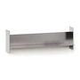 TipToe - PLI wall shelf, CORE, 15 x 60 cm, stainless steel