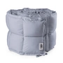 Sebra - Baby cot bumper, quilted / dusty blue