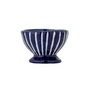 Bloomingville - Nini bowl, Ø 9 x H 6.5 cm, stripes, blue