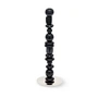 POLSPOTTEN - Beads Candle holder S, black