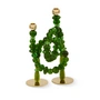 POLSPOTTEN - Beads Candle holder, dark green