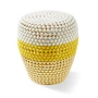 POLSPOTTEN - Dot Stool, striped, white