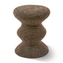 POLSPOTTEN - Zig Zag Stool, soft, dark brown