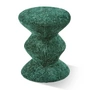 POLSPOTTEN - Zig Zag Stool, soft, dark green