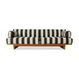HKliving - Outdoor teak lounge sofa, stracciatella
