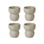 Broste Copenhagen - Limfjord 200-ml mug, light gray (set of 4)