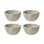 Broste Copenhagen - " Limfjord " Bowl, Ø 14 cm, light gray (set of 4)
