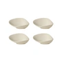 Broste Copenhagen - " Limfjord " plates, 10.6 x 10 cm, beige (set of 4)