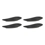Broste Copenhagen - " Limfjord " Plates, 16 x 32 cm, dark gray (set of 4)
