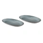 Broste Copenhagen - Nordic Sea Oval Serving Plate L, 30 x 17 cm (set of 2)