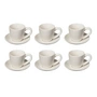 Broste Copenhagen - Nordic Vanilla Espresso cup with saucer, 5 cl (set of 6)